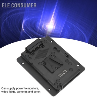 ELE Consumer Battery Power Plate V Mount Adapter with D Tap Output Clamp Accessory for Monitor