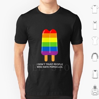 เสื้อยืดผ้าฝ้าย พิมพ์ลาย Love: All Popsicles Matter Diy Big Pride Month June Biual Love Discrimination Solidarity JJijdh