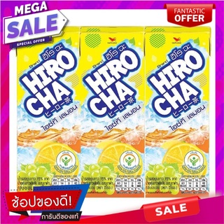 ยูนิฟ ฮิโรฉะ ชาเขียว ไอซ์ทีเลมอน 250 มล. แพ็ค 6 ขวด Unif Hirocha Ice Tea Lemon 250 ml x 6 boxes