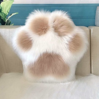 JFMM Northern European-StyleinsCute Cat Claw Pillow Bear Cat Claw Cushion Sofa Backrest Home Bed Head Backrest Chairs Pillow