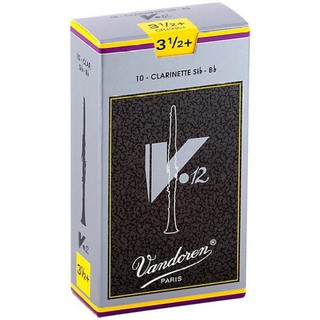Vandoren ลิ้นบีแฟลต คลาริเน็ต รุ่น V-12 กล่องเทา เบอร์ 3.5+(กล่องละ 10 อัน)