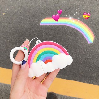 Creative Rainbow Cloud case for AirPods 1 2 pro Case anti-drop soft silicone cover