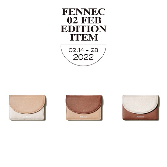 fennec - [EDITION] HALFMOON ACCORDION POCKET COMBI - กระเป๋าสตางค์ [ 3 Color ]
