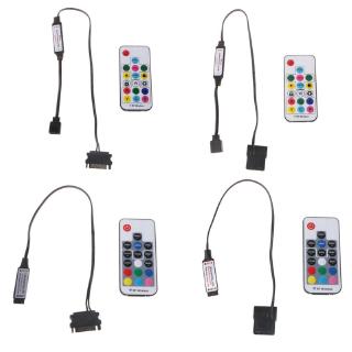 รีโมทควบคุมแบบไร้สาย iorx rgb สําหรับเคสไฟ led 3pin 5v/4pin 12v