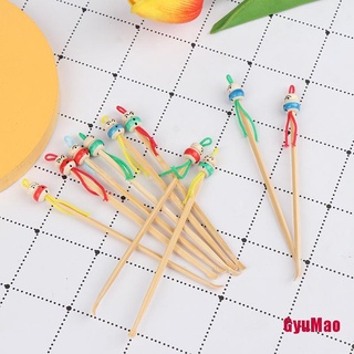 [GYMO] ไม้แคะหูไม้ไผ่ ขนาดเล็ก สําหรับทําความสะอาดหูตุ๊กตา 10 ชิ้น HDY