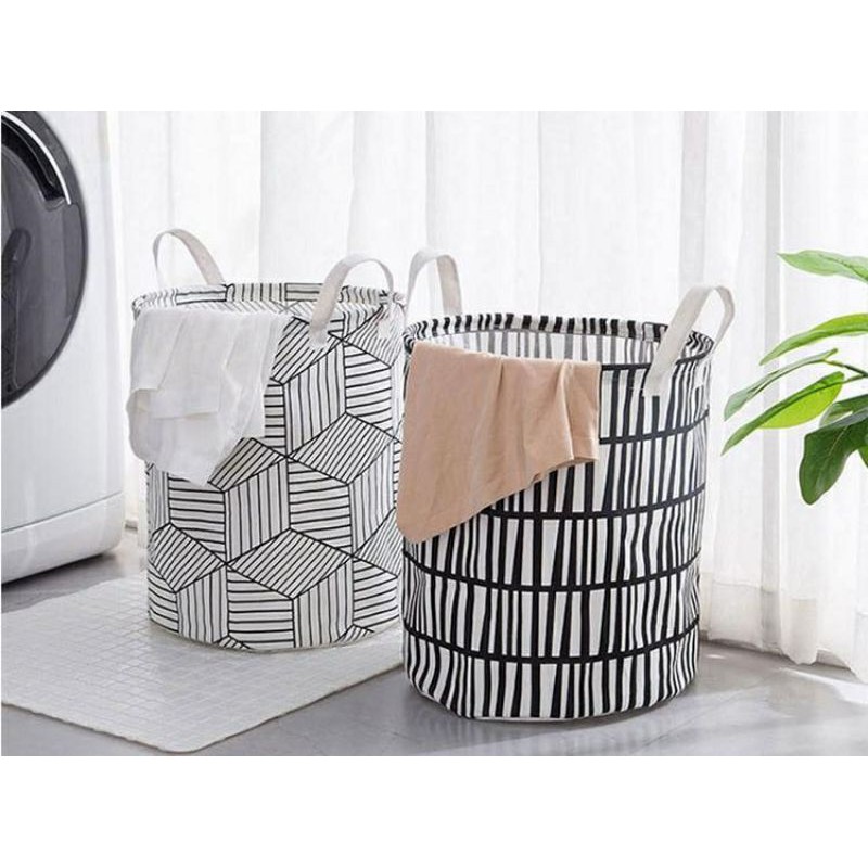พร้อมส่ง ตะกร้าผ้า/ตะกร้าผ้าพับเก็บได้