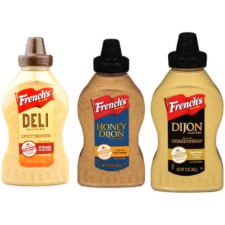 FRENCH’S MUSTARD มัสตาร์ด มี3แบบ 1. DIJON ดีจอง 2. HONEY DIJON ฮันนี่ ดีจอง 3. DELI SPICY BROWN สไปซี่ บราวน์ 340กรัม