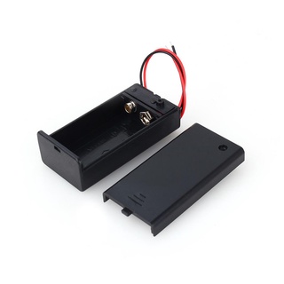 ZhongXiong 9V Volt PP3 Battery Holder Box DC Case w/ Wire Lead ON/OFF Switch Cover Durable