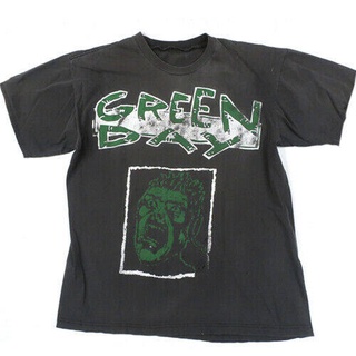 ROUNDคอลูกเรือNeckเสื้อยืด ลาย Rock Dookie ยุค 90 สีเขียว สไตล์วินเทจ สําหรับผู้ชาย-4XL