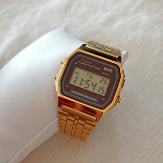 Casio Vintage A-159WGEA-5DF นาฬิกาข้อมือผู้หญิง นาฬิกาคาสิโอ้