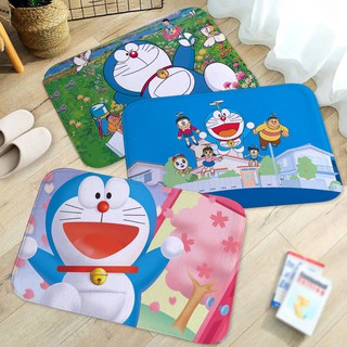 Cartoon Doraemon Laidback pattern Printing  Kitchen Bathroom Anti-slip Floor Mat