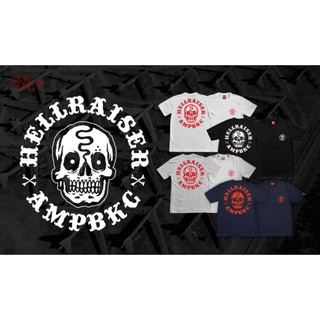 เสื้อยืดอินเทรนด์ผู้ชายอินเทรนด์ผู้หญิงA.M.P. เสื้อสกรีนลาย "Hellraiser" T-SHIRTS-3XL