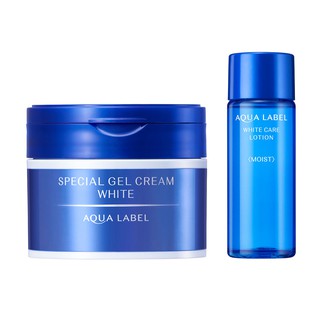 Shiseido Aqualabel Set Special Gel Cream Moist White 90g + White Care Lotion 18ml จากญี่ปุ่น