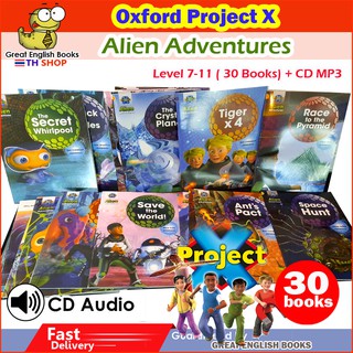 *พร้อมส่ง* Project X Alien Adventures Oxford reading  level 7-11 จำนวน 30 books + CD MP3 (มีถึงเลเวล 11)