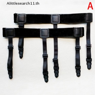 Alittlesearch11 สายรัดขาเสื้อเชิ้ต แบบยืดหยุ่น ปรับได้ สําหรับผู้ชาย