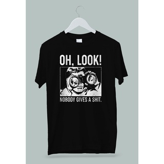 T-shirt  เสื้อยืด ผ้าฝ้าย พิมพ์ลาย Oh Look Nobody Gives สําหรับผู้ชายS-5XL