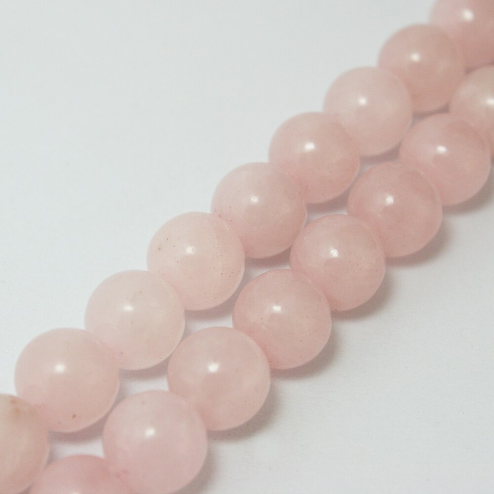 ลูกปัดหินธรรมชาติสีชมพู 4 มม . 6 มม . 8 มม . 10 มม . สําหรับทําเครื่องประดับ - รูปที่ 2