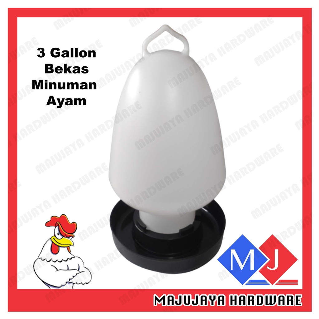 3 แกลลอนไก่เครื่องดื่ม Bekas Minuman Ayam ถัง air ayam เป็ดนกกระทา Minum Air Ayam Burung สัตว์ปีกไก่