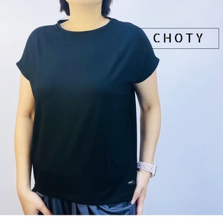 ( บ่าตกแขนสั้น Freesize )  แบรนด์CHOTYSHOP เสื้อยืดคอปีนแขนสั้น เสื้อผ้าสาวอวบ Freesize เสื้อกันหนาว เสื้อกันลม LOB