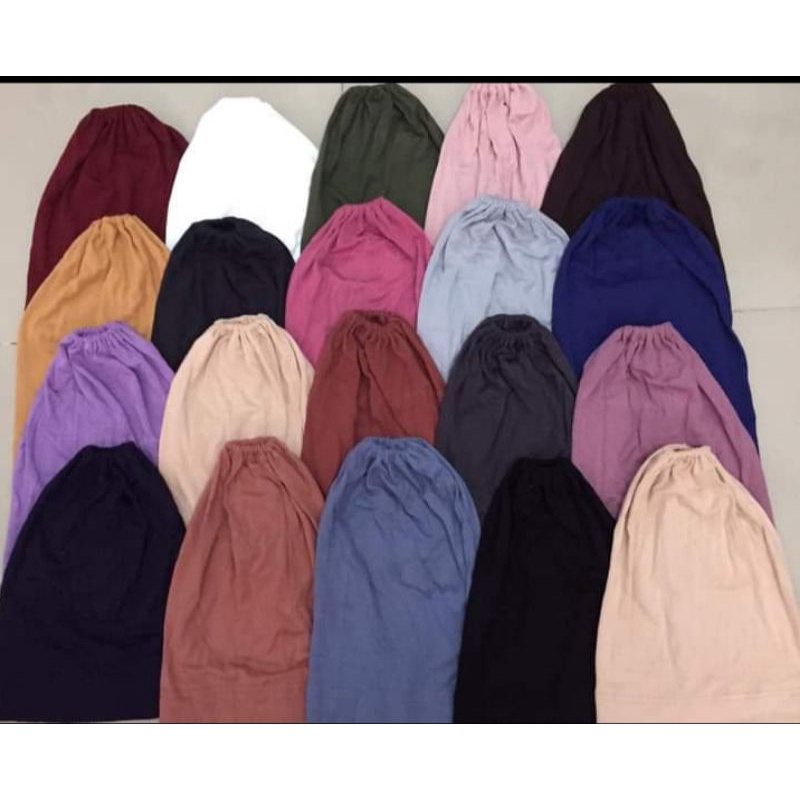 🧕Snow cap🧕 หมวกในมุสลิม เนื้อผ้าเรย่อน ฮิญาบด้านใน