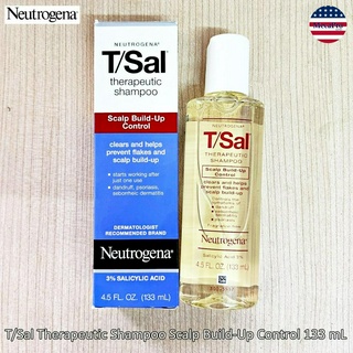 Neutrogena® T/Sal Therapeutic Shampoo Scalp Build-Up Control 133 mL นูโทรจีนา แชมพู ลดรังแค