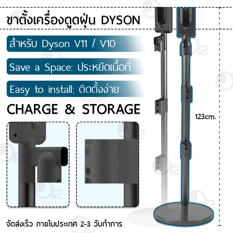ขาตั้งเครื่องดูดฝุ่น ใช้สำหรับ Dyson V7 V8 V8 Slim V10 V11 ขาตั้งเครื่องดูดฝุ่นไร้สาย ขาตั้ง เครื่อง