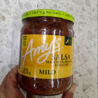 Amys Salsa Mild ซอสมะเขือเทศ ผสมหัวหอมและกระเทียม ชนิดเผ็ดน้อย 417g.