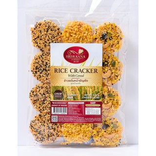 ศรีวรรณา ข้าวแต๋นหน้าธัญพืช 140 กรัม (Sriwanna Rice Cracker with Cereal 140 g.)