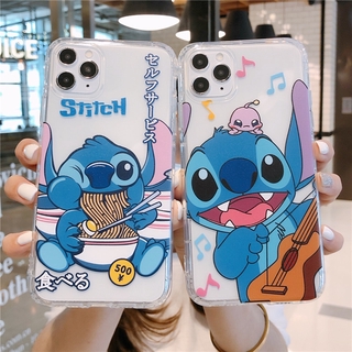 Compatible For Itel P36 Play Vision 1 Pro 1 Plus A58 A49 A56 P37 A37 A36 Vision 2S 2 Plus Infinix Smart 6 HD Hot 12 Play เล่นกีตาร์ Stitch เคสโทรศัพท์ แบบใส