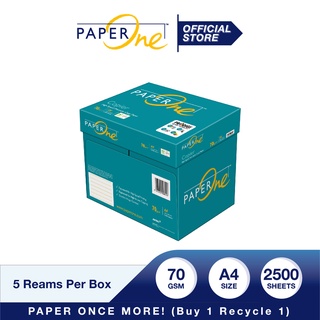 กระดาษถ่ายเอกสาร PaperOne A4 70 gsm / 1 กล่อง