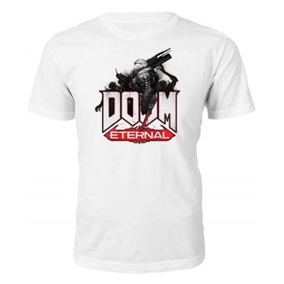 เสื้อยืดโอเวอร์ไซส์เสื้อยืด ลาย Gildan Doom Eternal สีขาว สําหรับผู้ชาย และผู้หญิงS-3XL