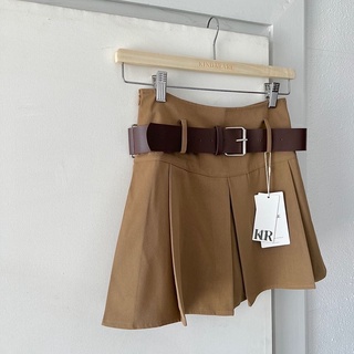 kindamade🏷 Miami mini skirt with belt (แถมเข็มขัด) มีซับในกางเกง (พร้อมส่งมี 3 สี)