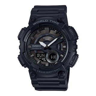 CASIO Standard รุ่น AEQ-110W-1BVDF สีดำ สินค้าใหม่ ของเเท้ รับประกันศูนย์ CMG