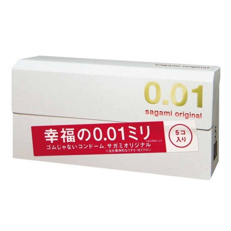 พร้อมส่งในไทย🔥ถุงยางบางเฉียบSagami Original 001 mm ซากามิ ออริจินัล 0.01 มม.