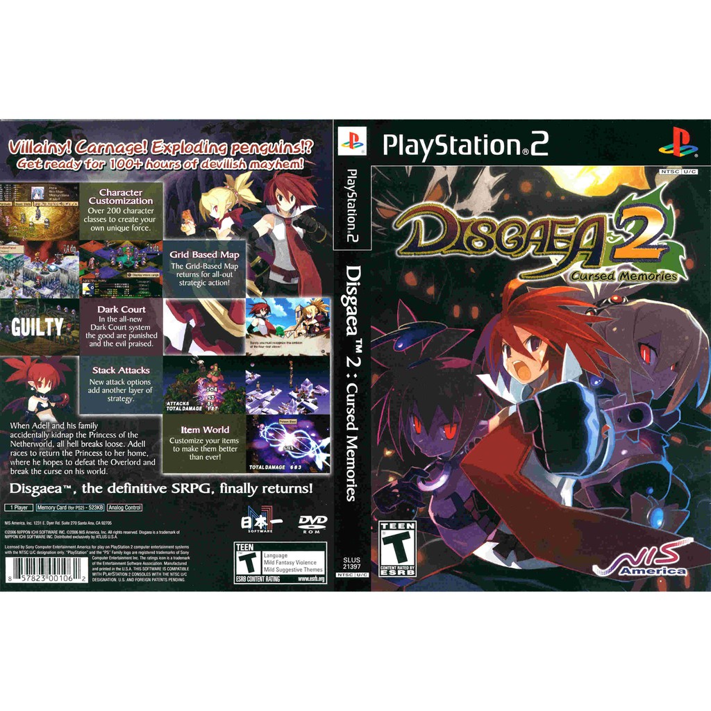 เกมส์ Disgaea 2 - Cursed Memories (PS2) สำหรับเครื่องที่แปลงระบบแล้วเท่านั้น