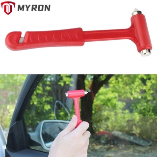 MYRON Safety Escape Hammer Seat Belt Cutter Fire Emergency Self-Help Mini Knocking Glass Artifact Car Rescue Red Hammer Window Breaker