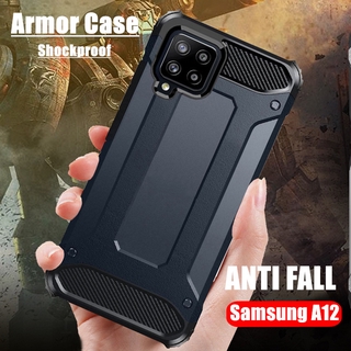 เคสโทรศัพท์กันกระแทกสําหรับ Samsung Galaxy A12 5G A 12 กันกระแทกซิลิโคนกลับเคสครอบซองมือถือ Protection Cover Shockproof Hard Phone Case