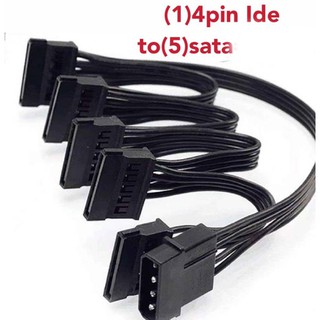 สายเคเบิ้ลพาวเวอร์ซัพพลาย vine 4pin 1 to 5 ide sata 15 pin สําหรับ pc