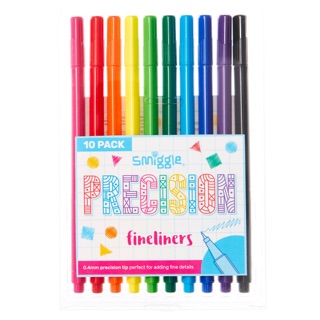 Smiggle Precision Fineliners x 10 colors 0.4 mm