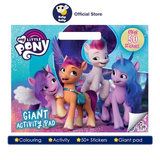 สมุดระบายสี ลาย My Little Pony ยักษ์ มิตรภาพ พร้อมสติกเกอร์ กิจกรรม และการระบายสี สําหรับเด็ก 48 หน้า