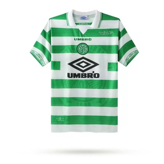 เสื้อกีฬาแขนสั้น ลายทีมชาติฟุตบอล Celtic 1998 แนวเรโทร ไซซ์ S-XXL AAA