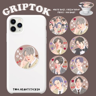 Griptok ลายวง Bts Cherry Collection ที่ติดหลังมือถือ ที่ยึดหลังมือถือ iring