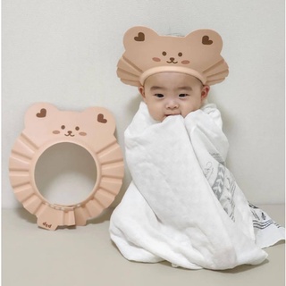หมวกคลุมผมอาบน้ํา สําหรับเด็ก ⚡พร้อมส่ง! Ins หมวกอาบน้ําเด็ก เกาหลี หมวกอาบน้ํา แชมพู เครื่องมือที่มีประโยชน์ เด็ก หมี กันน้ํา หมวกป้องกันหู ปรับได้