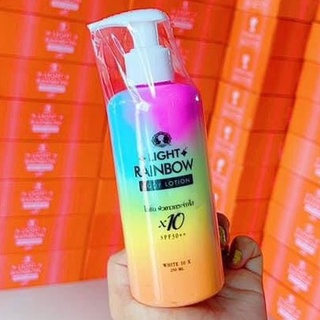 พร้อมส่ง！！ Light Rainbow โลชั่นผิวขาวกันแดดSPF30    250ml.