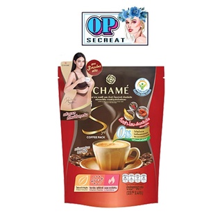 CHAME ชาเม่ ซาย คอฟฟี่ แพค ถั่งเช่า โสมเกาหลี เห็ดหลินจือ กาแฟปรุงสำเร็จชนิดผง บรรจุ 10 ซอง / ถุง *ห่อสีแดง*