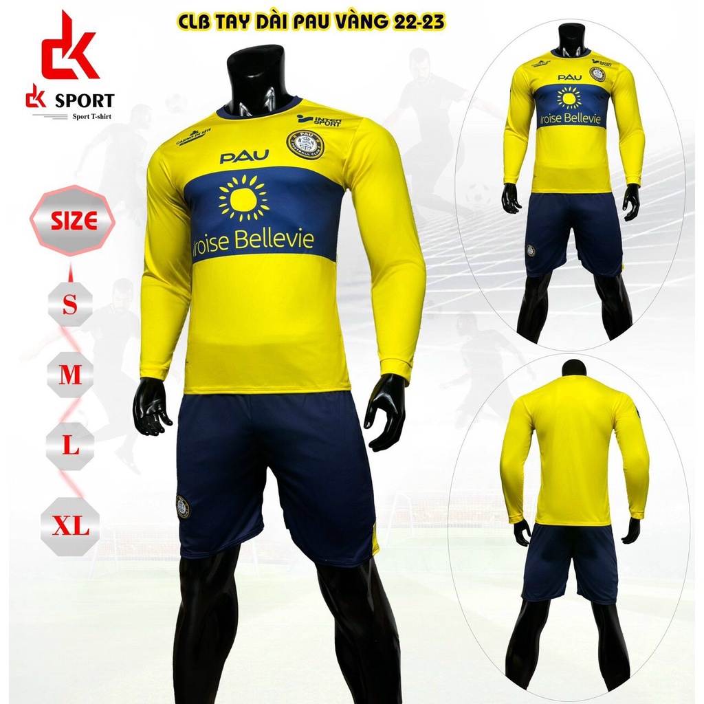 ชุดฟุตบอล Pau FC Yellow DK แขนยาว 2023