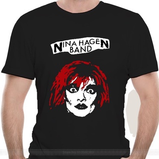 เสื้อยืดผ้าฝ้ายพิมพ์ลายแฟชั่น เสื้อยืด พิมพ์ลายโลโก้ Nina Hagen Unbehagen Punk 1979 สไตล์พังก์ สตรีท สําหรับผู้ชาย