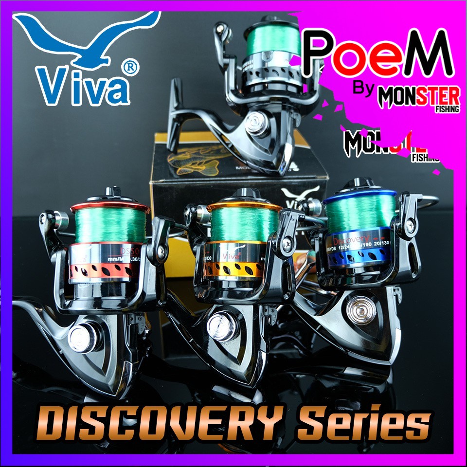 รอกสปินนิ่ง VIVA DISCOVERY DS5000 (RED/GOLD/BLACK/BLUE)