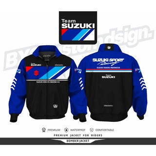 เสื้อแจ็กเก็ต ลาย SUZUKI RIDERS TEAM SUZUKI SATRIA FU | 2 จังหวะ | Ru | Suzuki SATRIA 2 จังหวะ กันน้ํา สําหรับท่องเที่ยว และขี่รถ