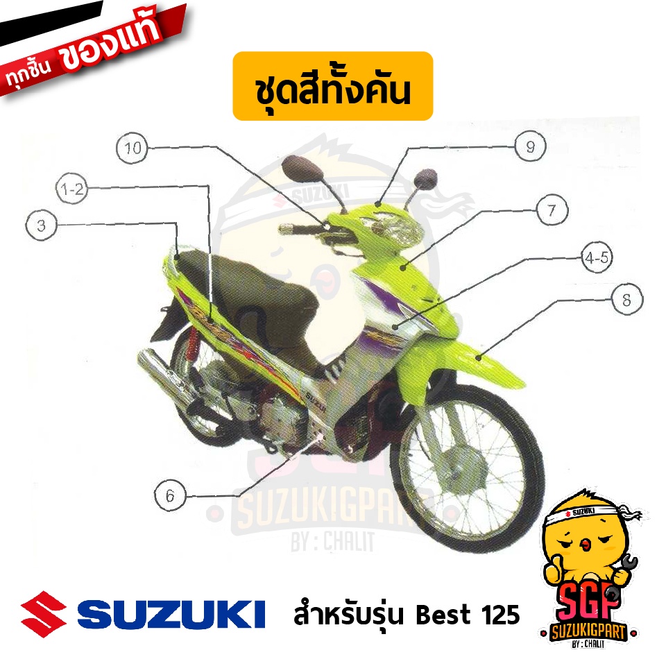 ชุดสี FRAME แท้ Suzuki Best 125 X